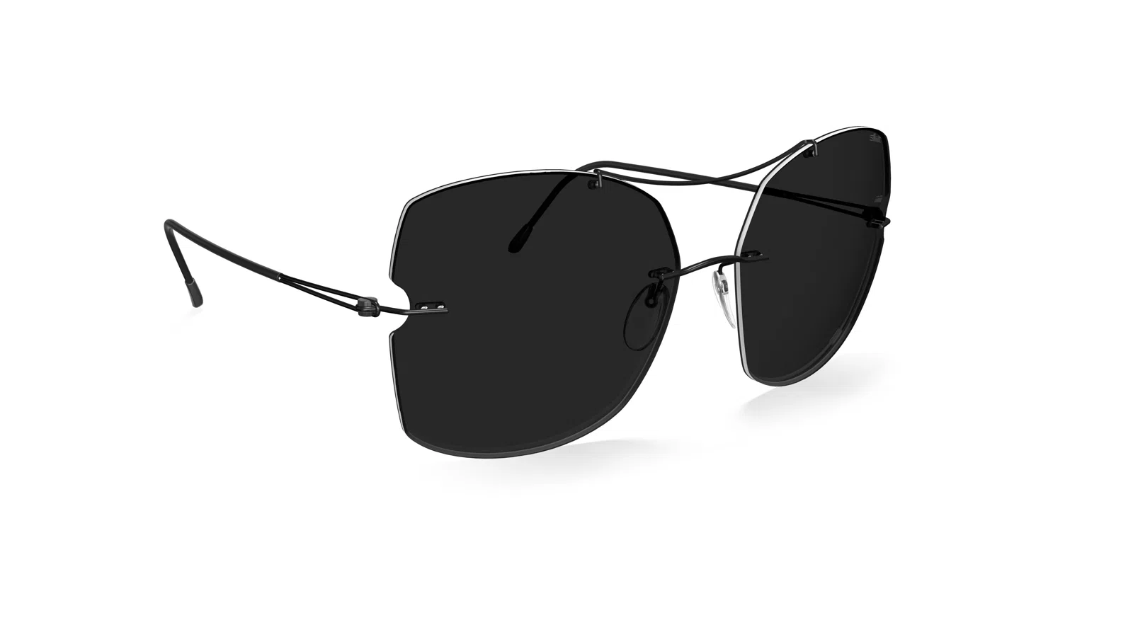 Silhouette Star Island Rimless 8183 Sunglasses - view 4